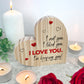 I'm Keeping You Wooden Freestanding Heart