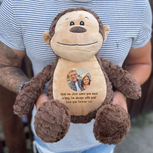 Personalised Photo Record-A-Voice Keepsake Memory Monkey