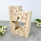 Personalised Solid Wooden Angel Baby Memorial Star Tea Light Holders