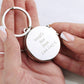 Personalised Round Photo Keyring - Any Message/Occasion