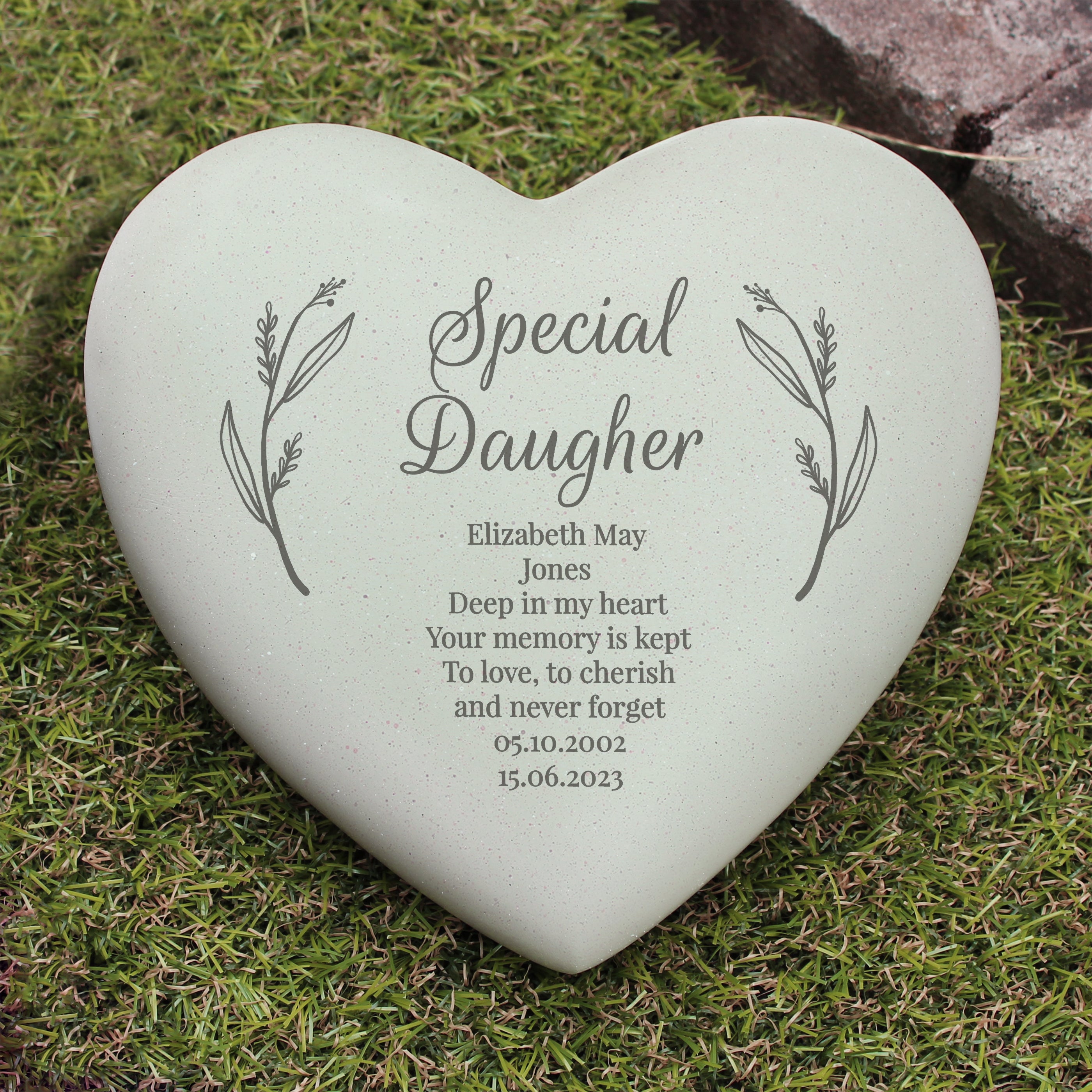 Personalised store grave ornaments