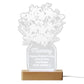 Personalised Acrylic Flower Shape Vase LED Light