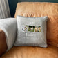 Personalised Three Photo Any Message Pet Faux Fur Cuddle Cushion