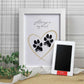 Personalised Framed Pet Paw Print Keepsake With Ink Kit