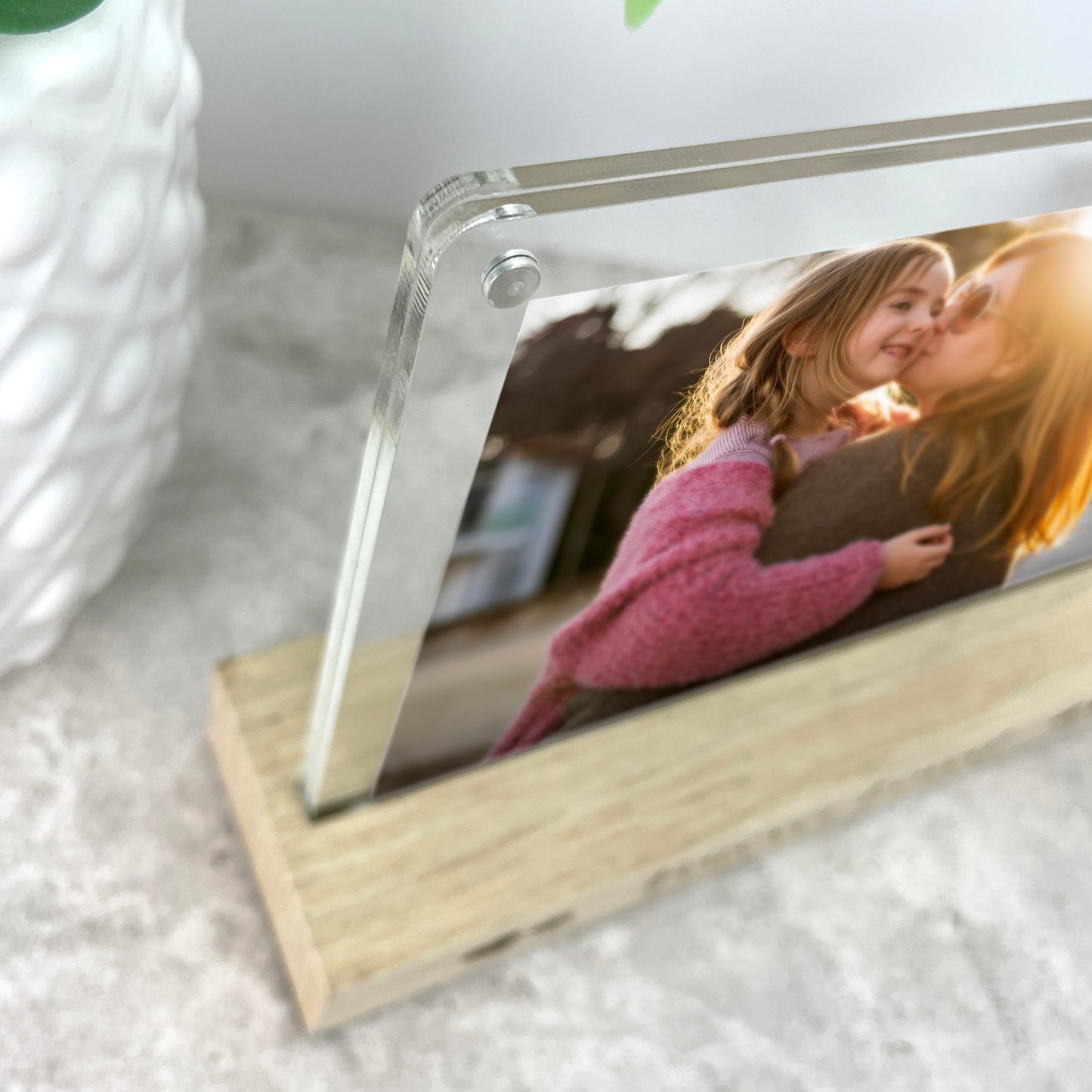 Personalised The World's Best Mum Wooden Base 6x4" Photo Frame