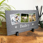 Personalised Pet Photo Slate With Stand 25 x 15cm