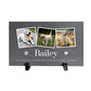 Personalised Pet Photo Slate With Stand 25 x 15cm