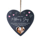 Personalised First Mother's Day Photo Slate Hanging Heart