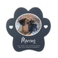 Personalised Slate One Photo Pet Paw Shaped Grave Marker 20 x 20cm