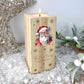 Personalised Any Message Traditional Santa Wooden Tea Light Holder - 2 Sizes