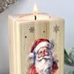 Personalised Any Message Traditional Santa Wooden Tea Light Holder - 2 Sizes