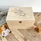 Personalised Twinkle Twinkle New Baby Keepsake Box - 5 Sizes (16cm | 20cm | 26cm | 30cm | 36cm)