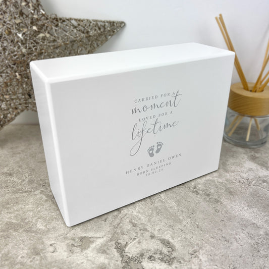 Personalised Carried For A Moment Angel Baby Cremation Urn For Ashes | 1.09 Litres