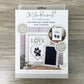 Paw Print Ink Picture Frame With 2 Designs + Ink Pad