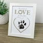 Paw Print Ink Picture Frame With 2 Designs + Ink Pad