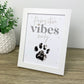 Paw Print Ink Picture Frame With 2 Designs + Ink Pad