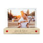 Personalised Couples Names Wooden Base 6x4" Photo Frame