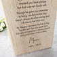 Personalised Happy Heavenly Mother's Day Wooden Tea Light Holder - 2 Sizes