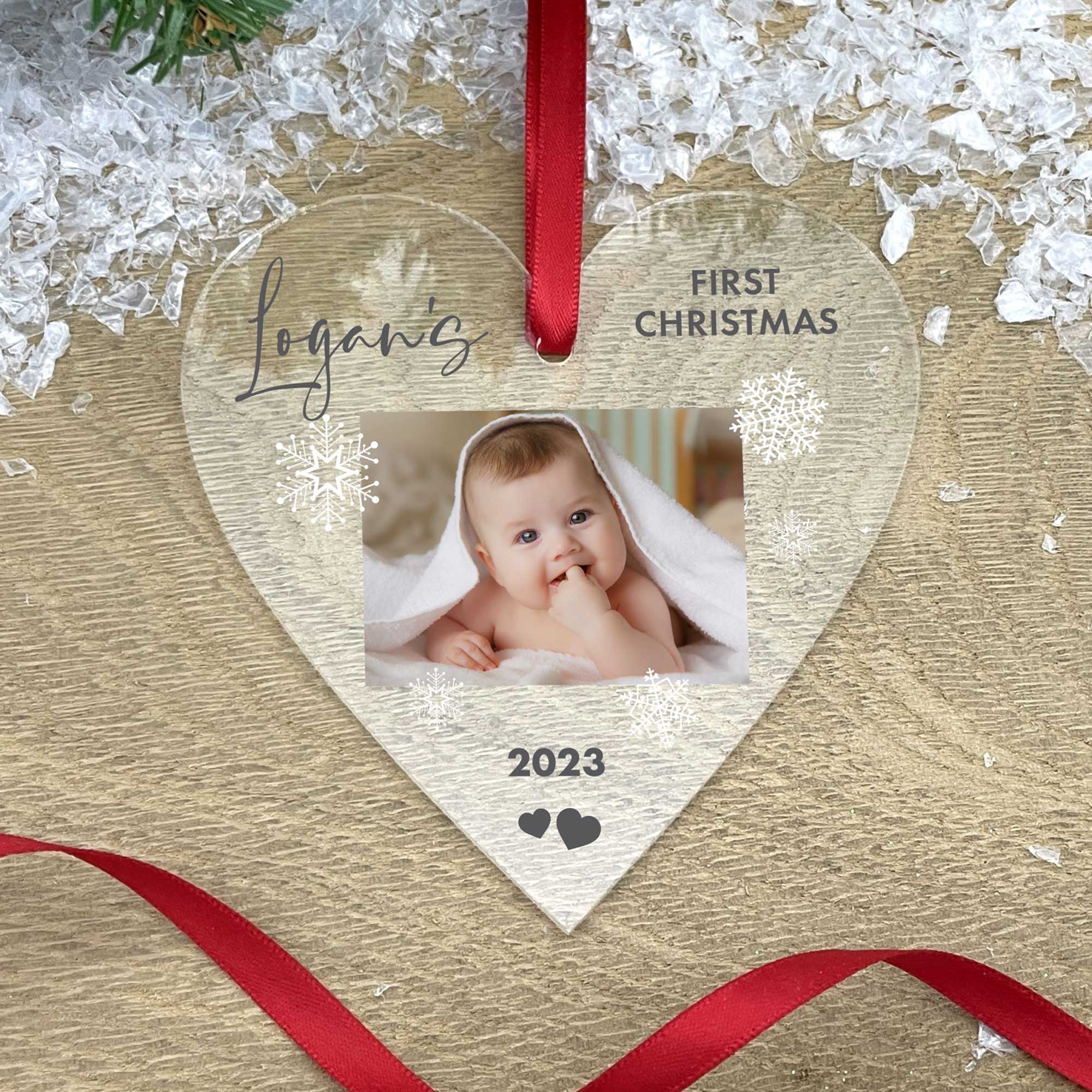 Personalised baby 2024 first christmas