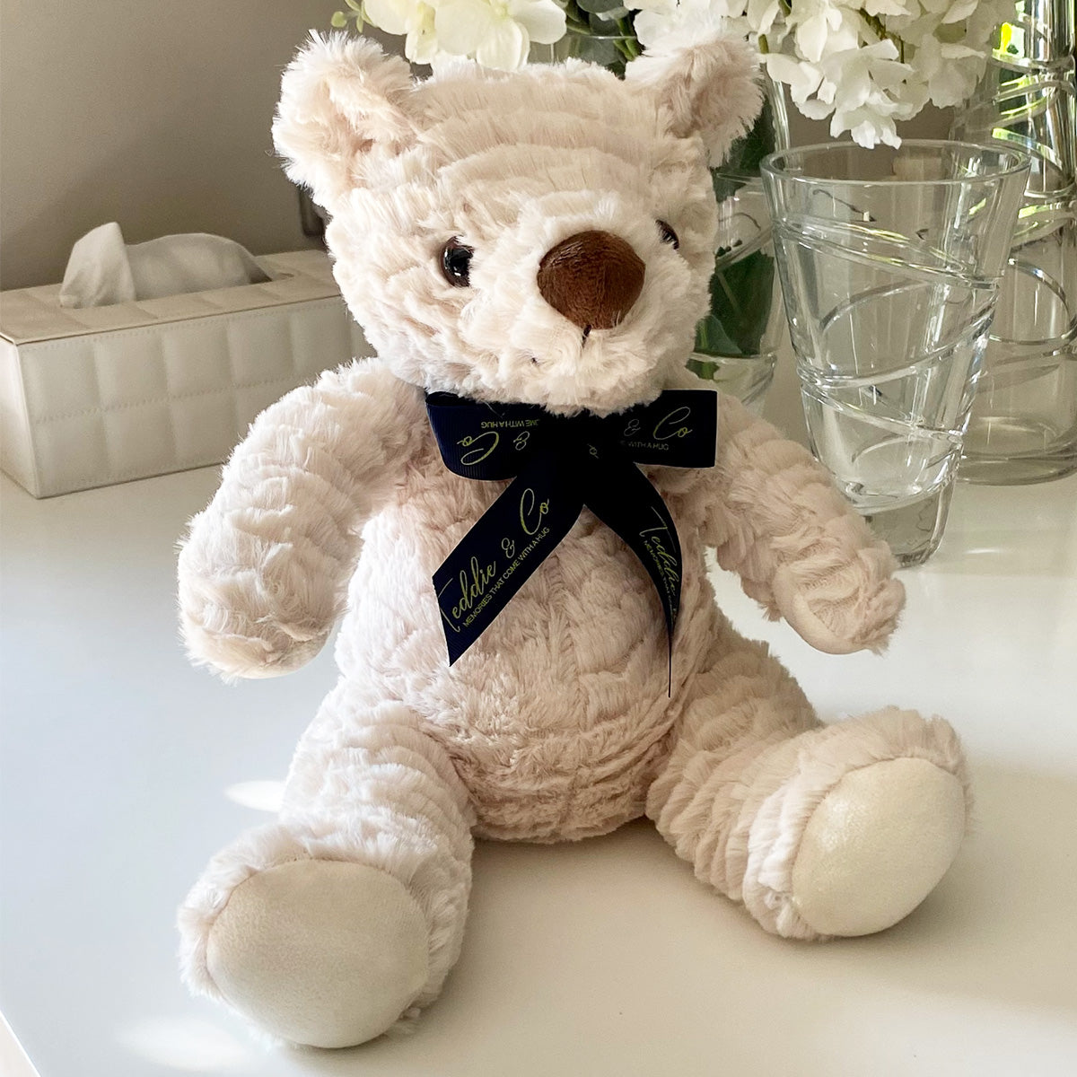 Teddy bear with voice recording of store loved one