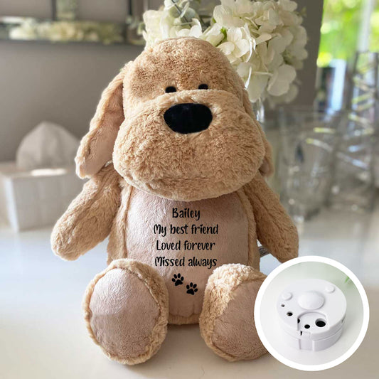 Personalised Record-A-Woof Keepsake Memory Dog