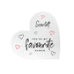 Personalised You're My Favourite Human White Freestanding Heart