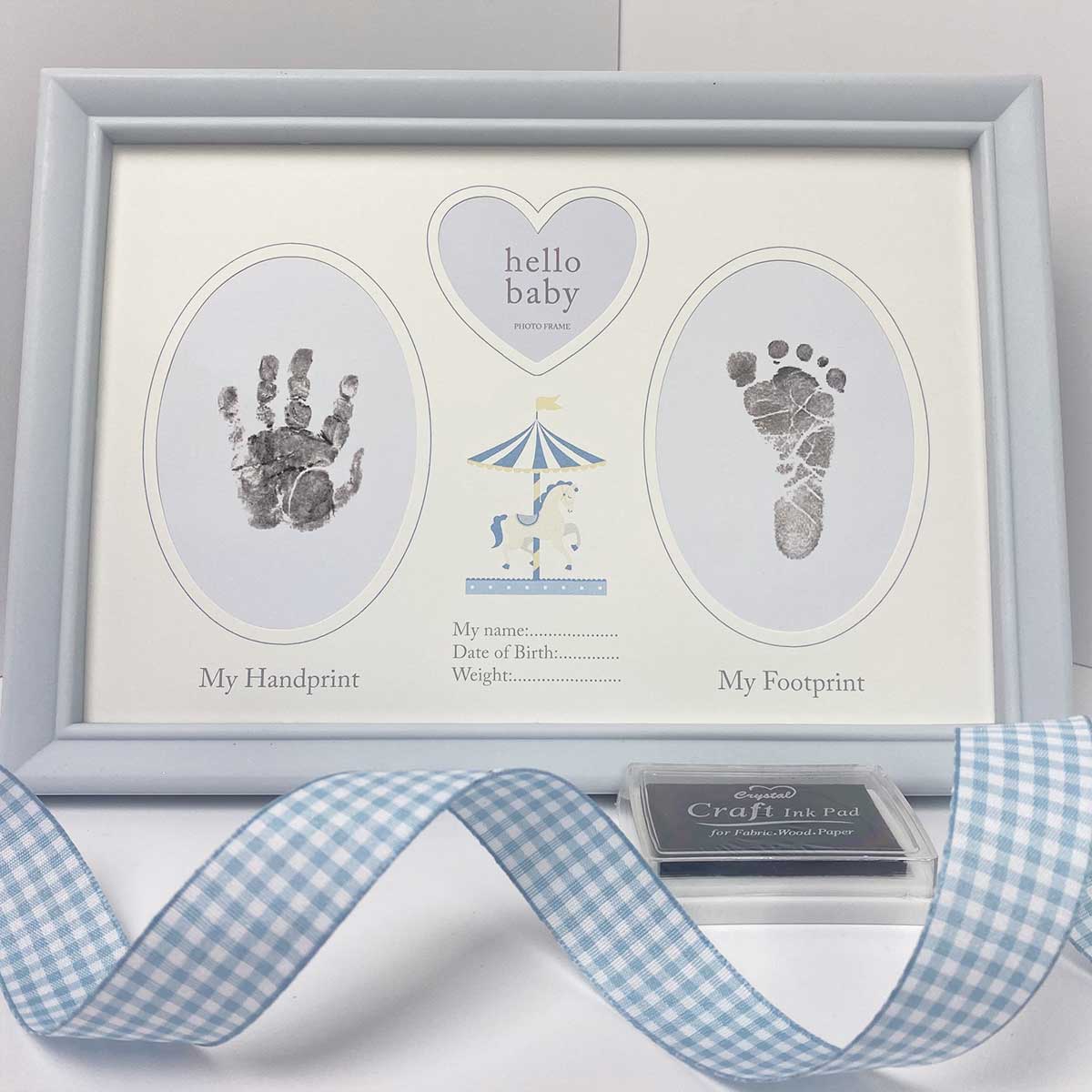 Baby hand footprint sales frame