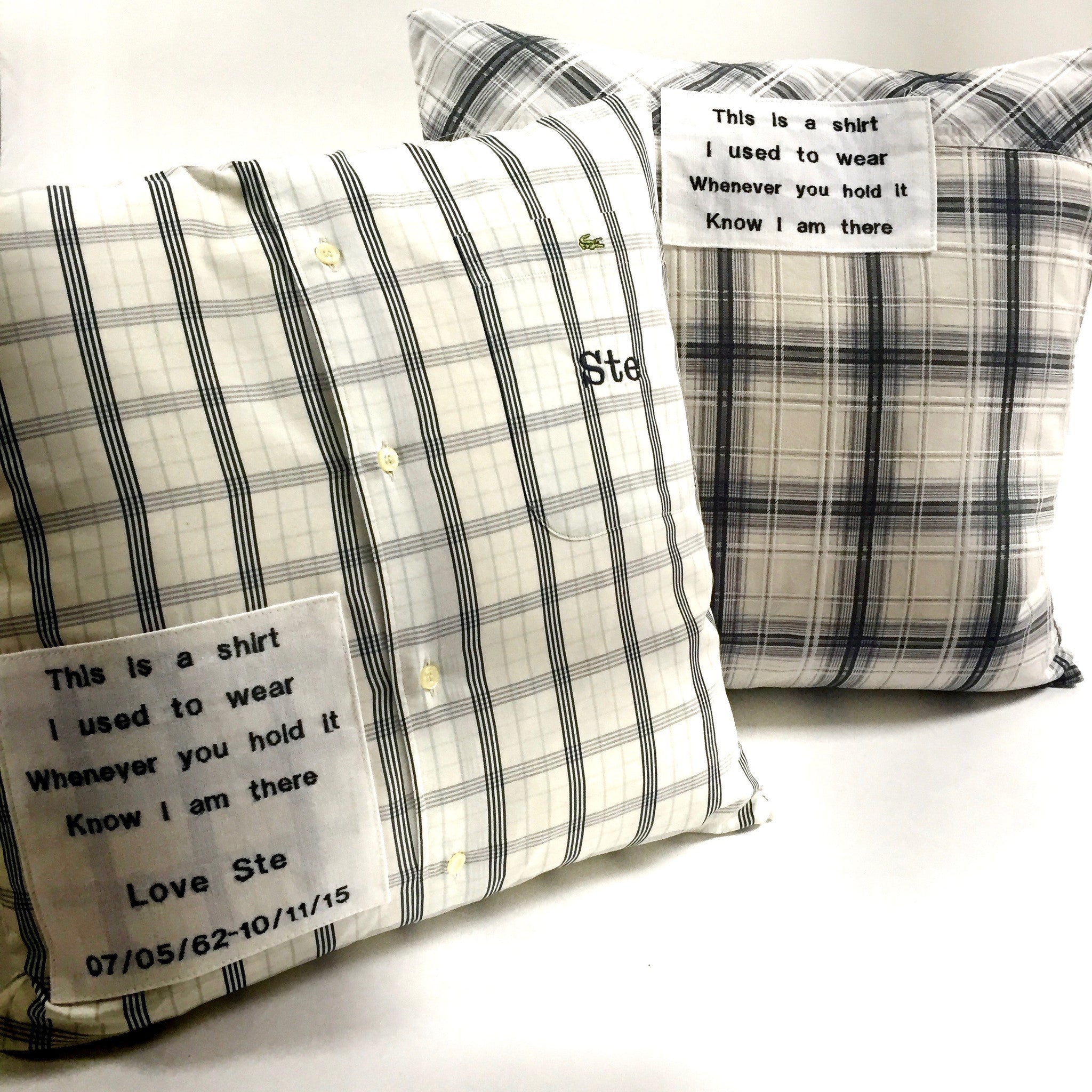 Shirt Memory Cushion – The Lovely Keepsake Company