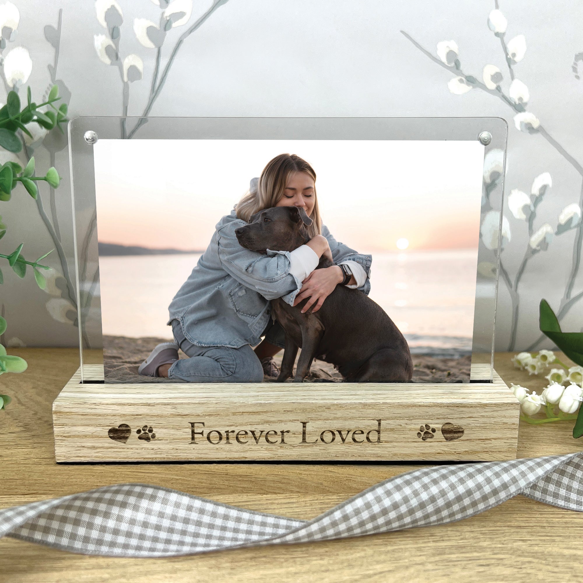 Personalised pet shop memorial photo frames