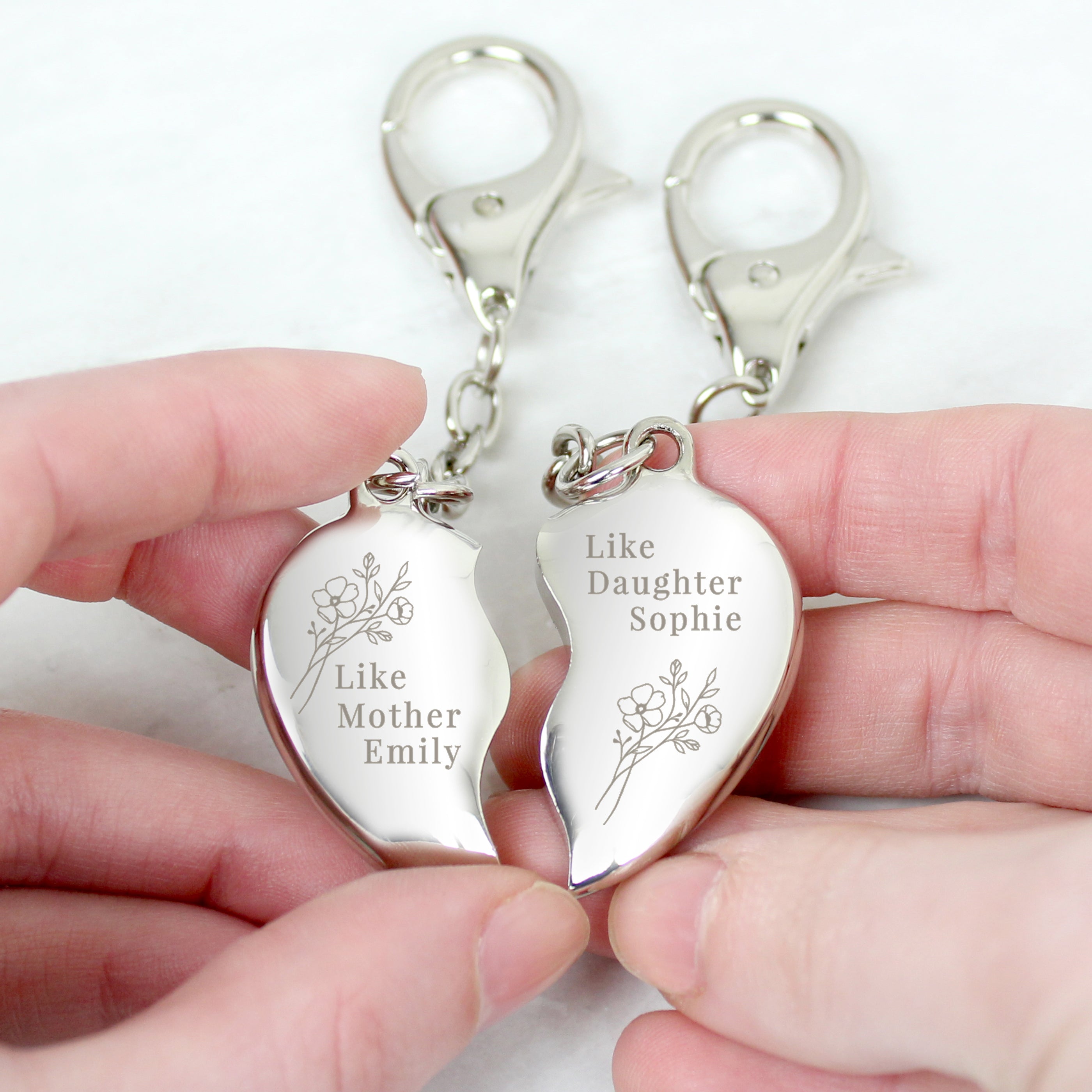 Mum and cheap daughter keyring