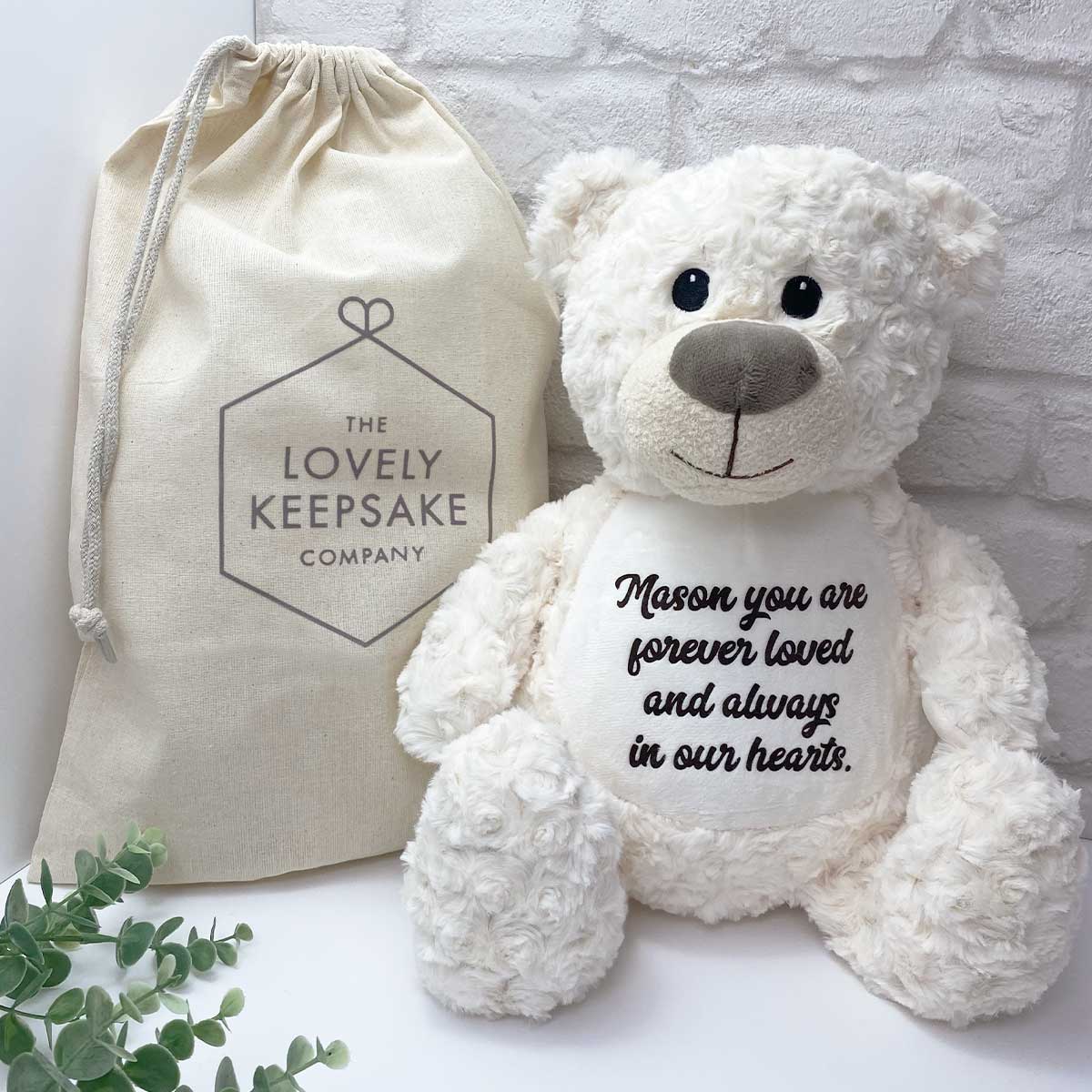 Personalized talking shop teddy bear