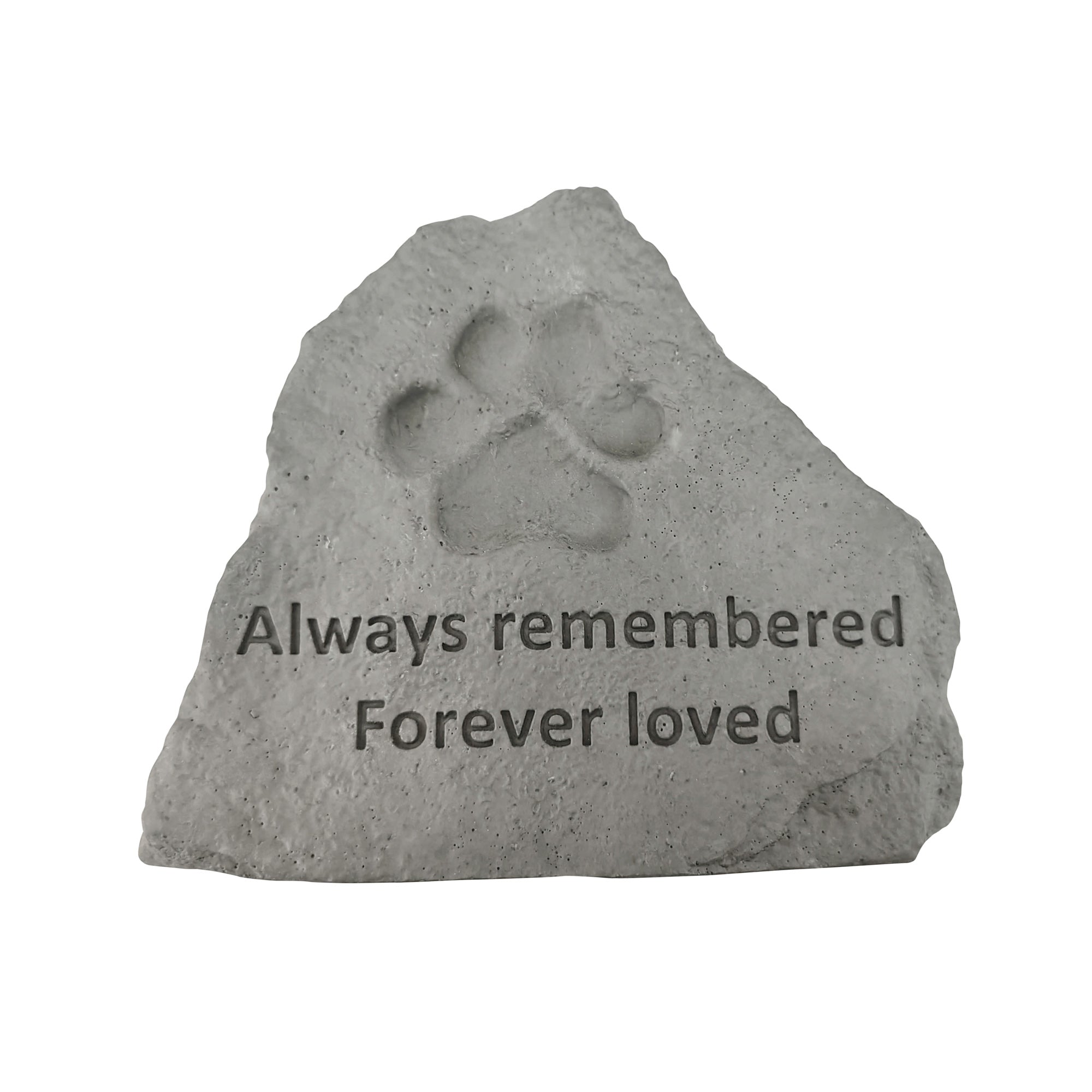 Paw print sales pet memorial stone